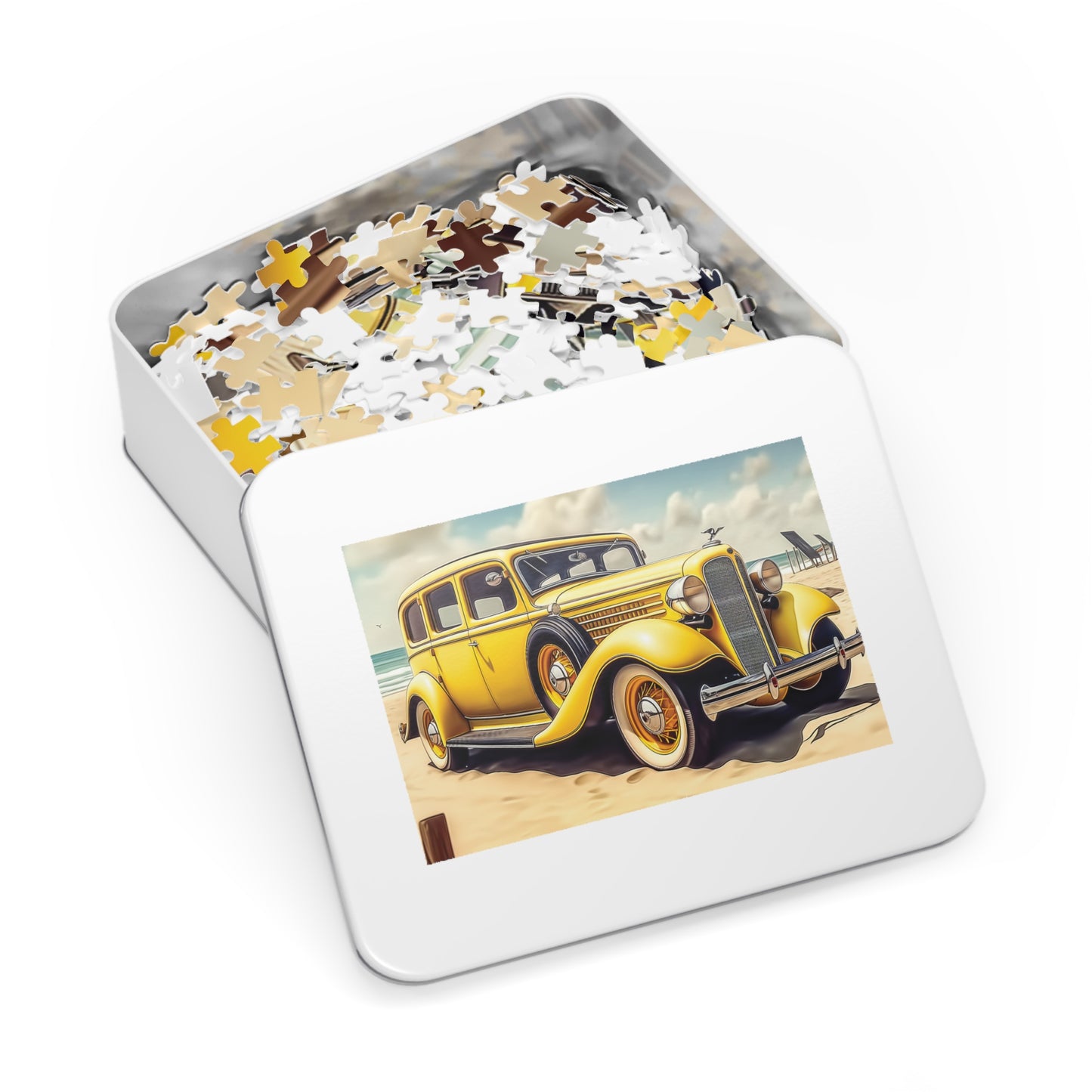 Jigsaw Puzzle, Vintage Car, Personalised/Non-Personalised (30, 110, 252, 500,1000-Piece)