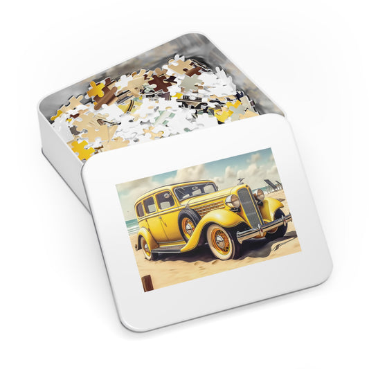 Jigsaw Puzzle, Vintage Car, Personalised/Non-Personalised (30, 110, 252, 500,1000-Piece)