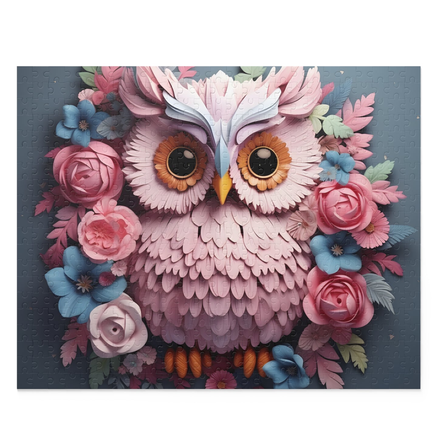 Personalised/Non-Personalised Puzzle, Owl (120, 252, 500-Piece)