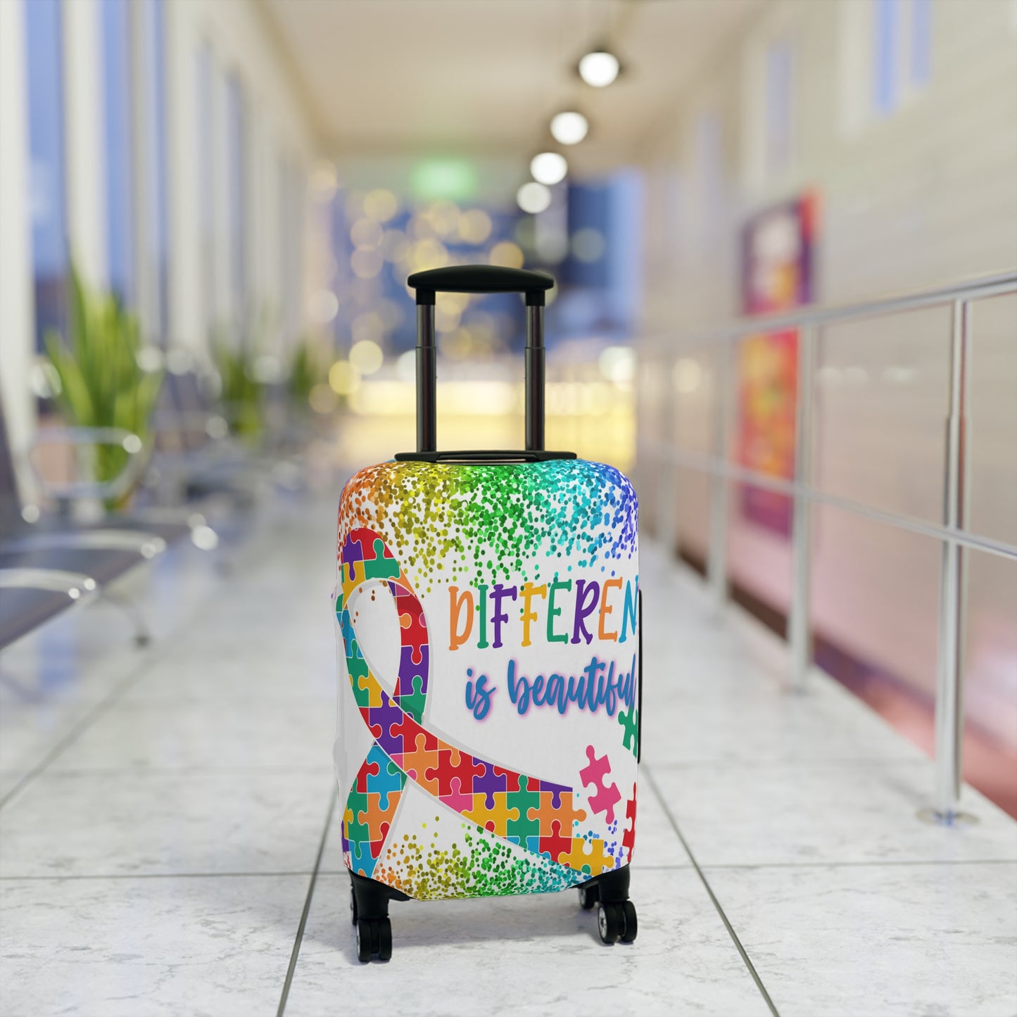 Luggage Cover, Different is Beautiful, Autism, awd-1459