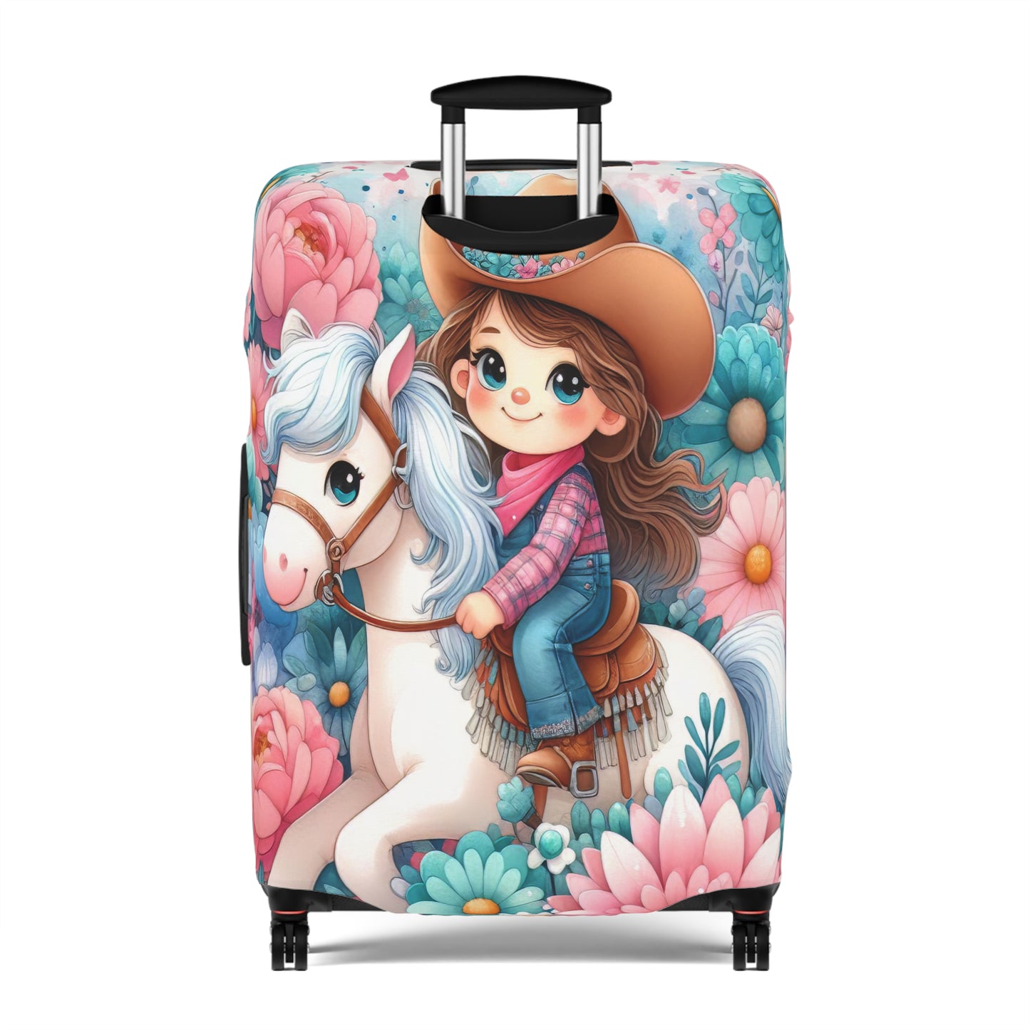 Luggage Cover, Just a Girl who Loves Horses, awd-3072