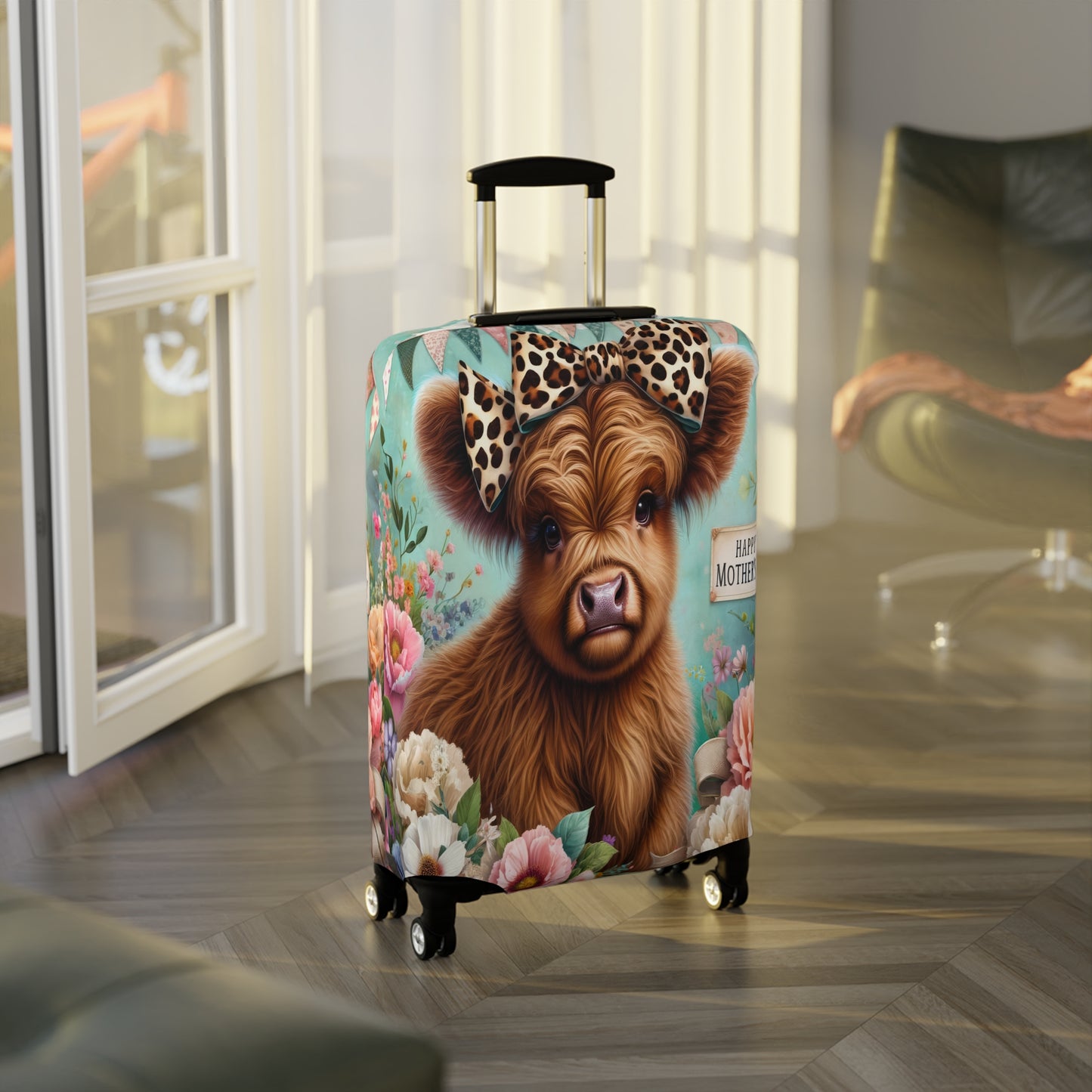 Luggage Cover, Highland Cow, awd-5004