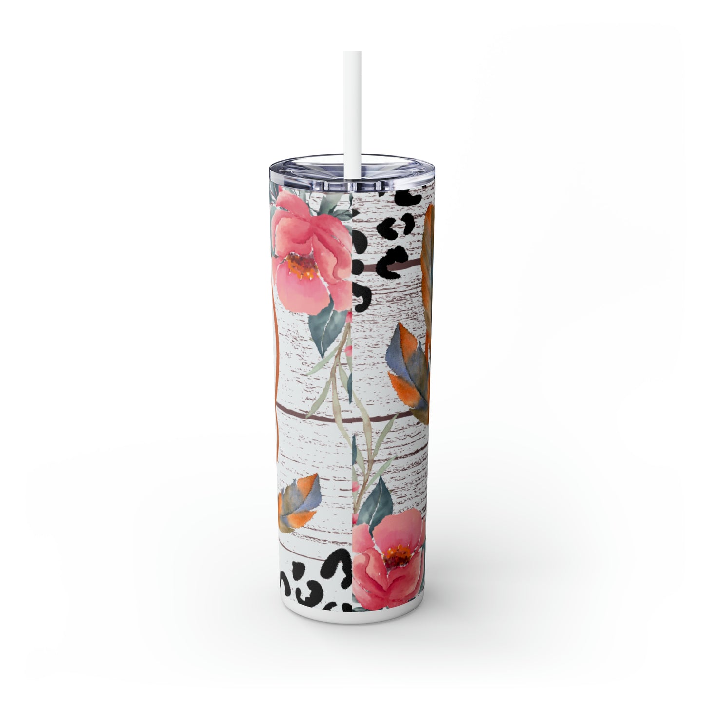 Skinny Tumbler with Straw, 20oz, Nurse