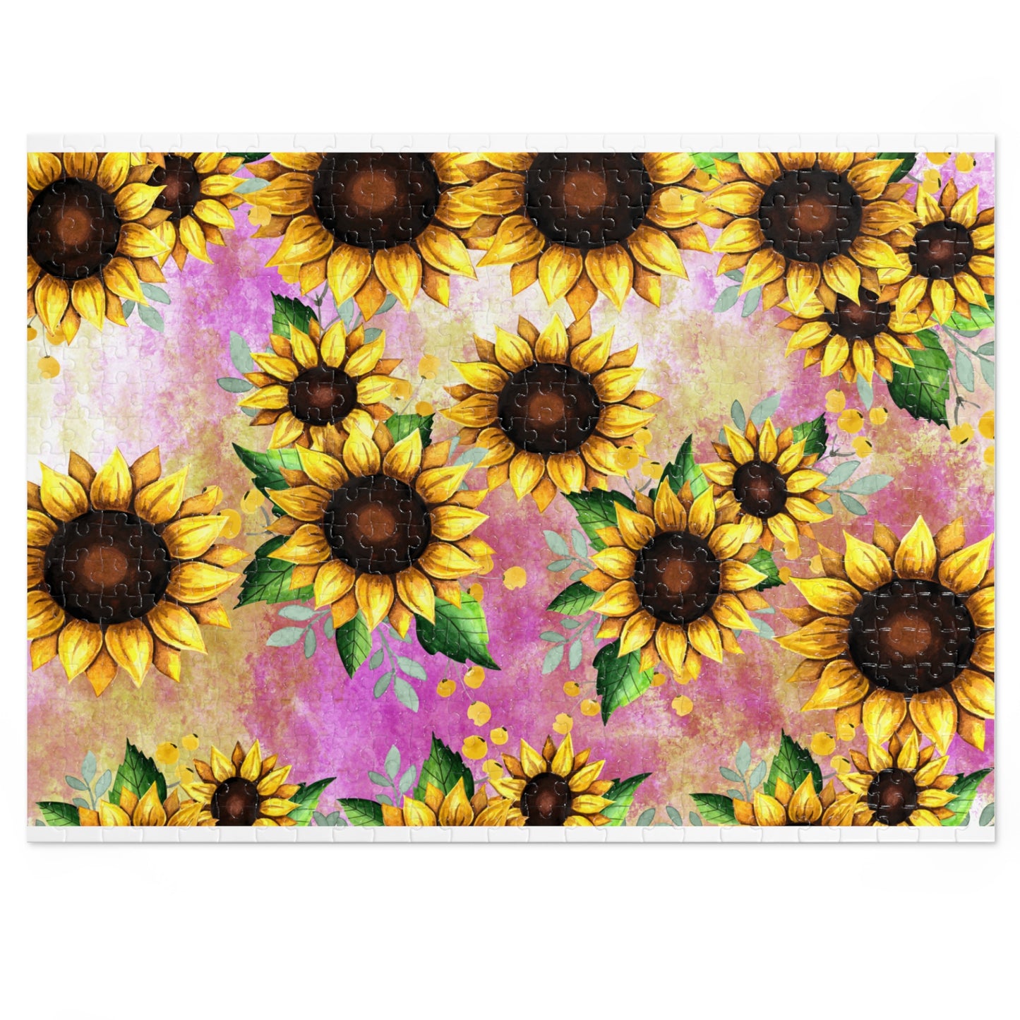 Jigsaw Puzzle, Sunflower, Personalised/Non-Personalised (30, 110, 252, 500,1000-Piece)