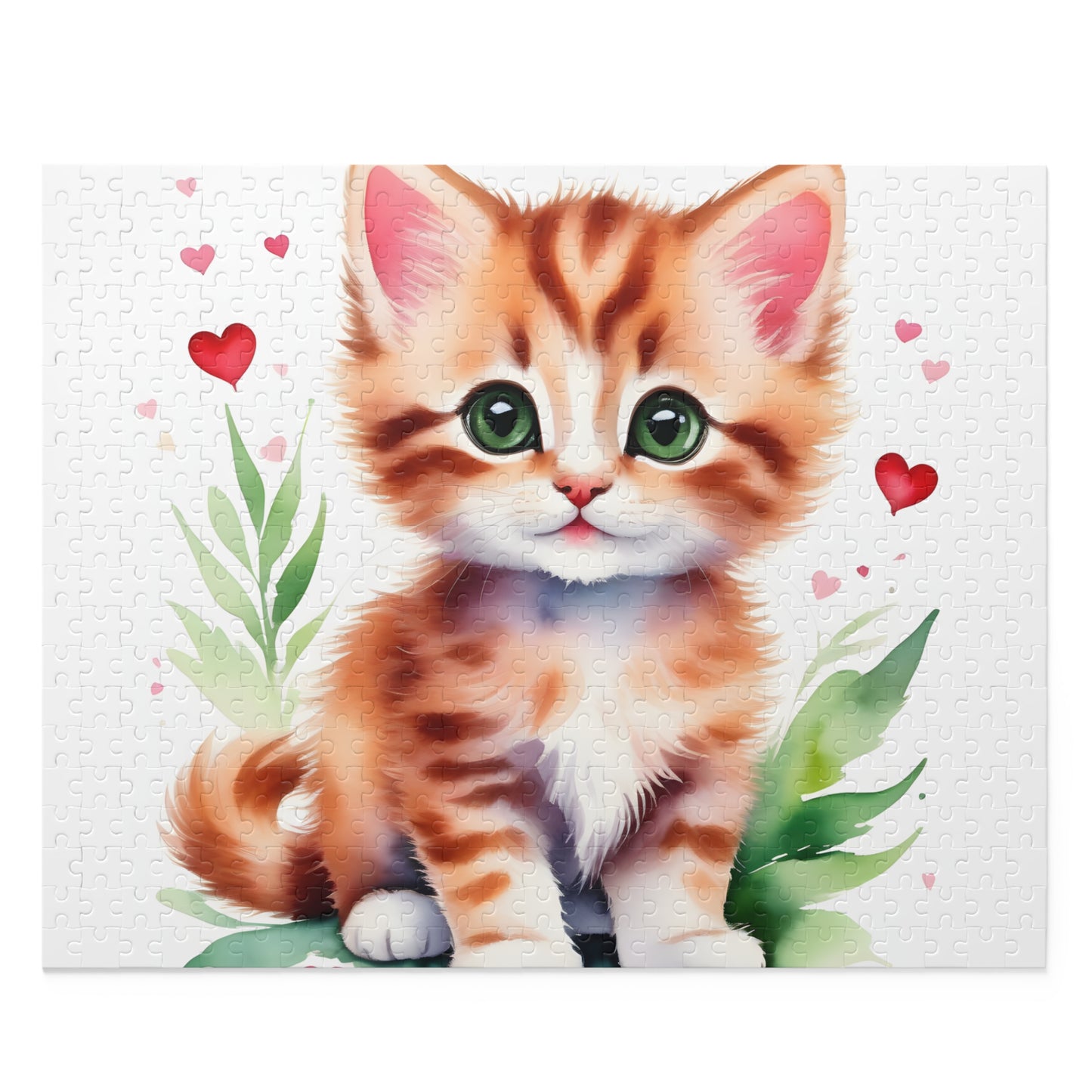 Personalised/Non-Personalised Puzzle, Cat (120, 252, 500-Piece)