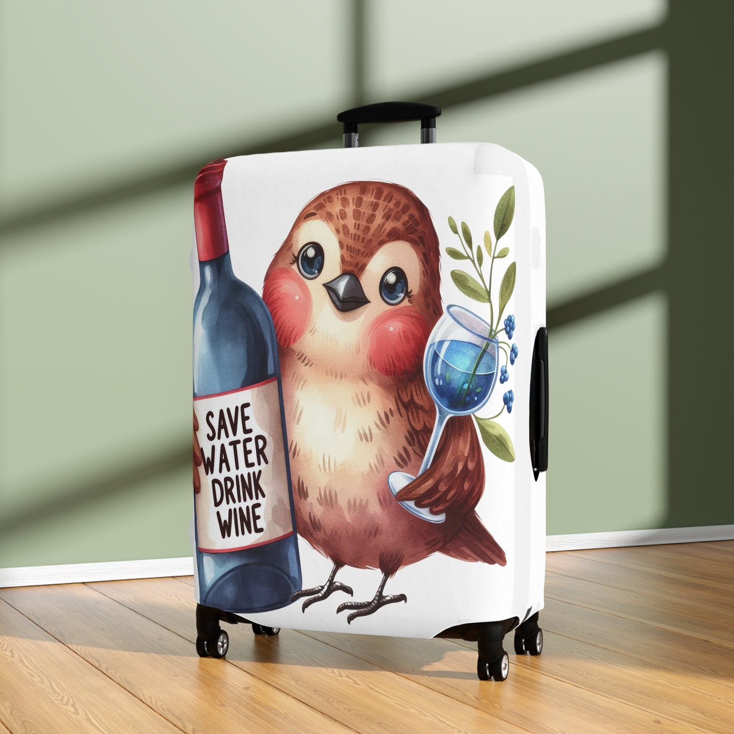 Luggage Cover, Cute Bird, awd-1642