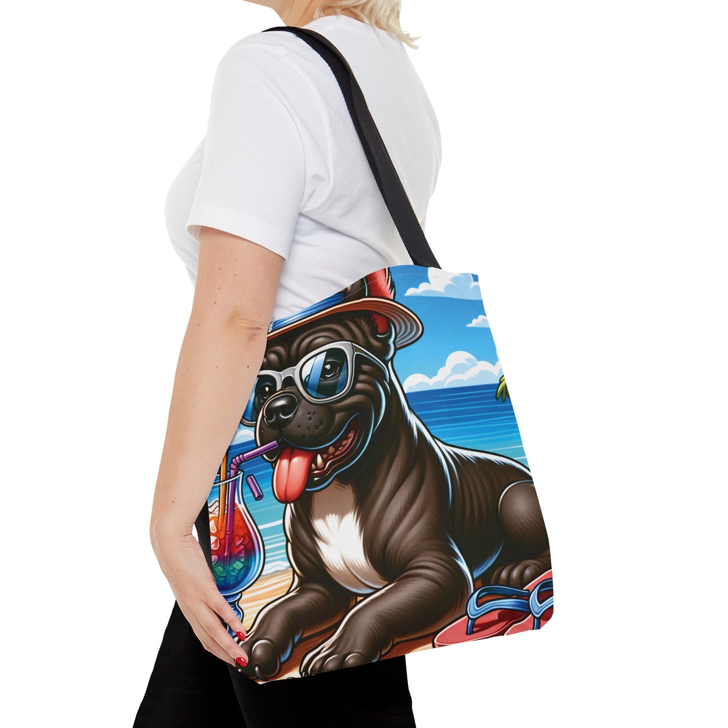 Tote Bag, Dog on Beach, Cane Corso, Tote bag, awd-1202