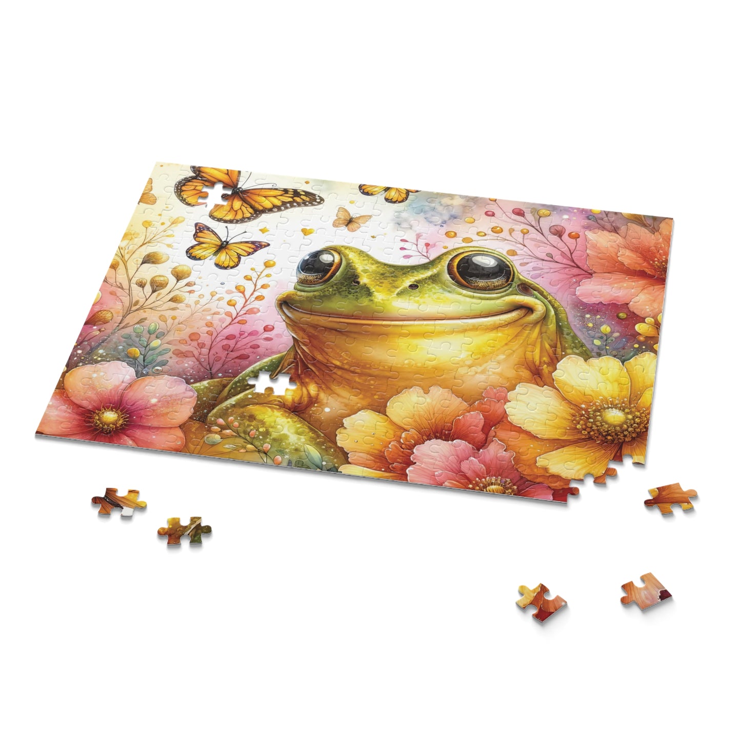 Personalised/Non-Personalised Puzzle, Frog (120, 252, 500-Piece)