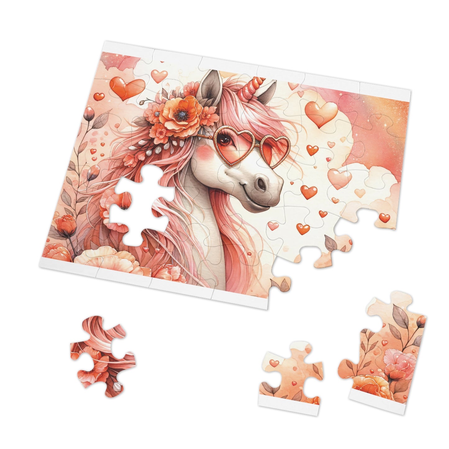 Puzzle Unicorn, Personalised/Non-Personalised (30, 110, 252, 500,1000-Piece) awd-661