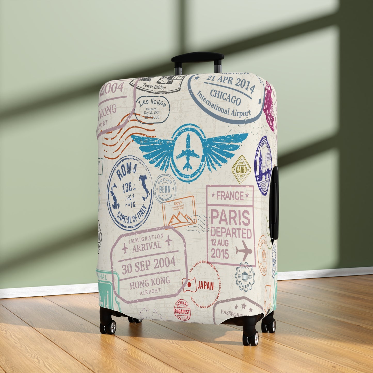 Luggage Cover, Travel Print, awd-1440