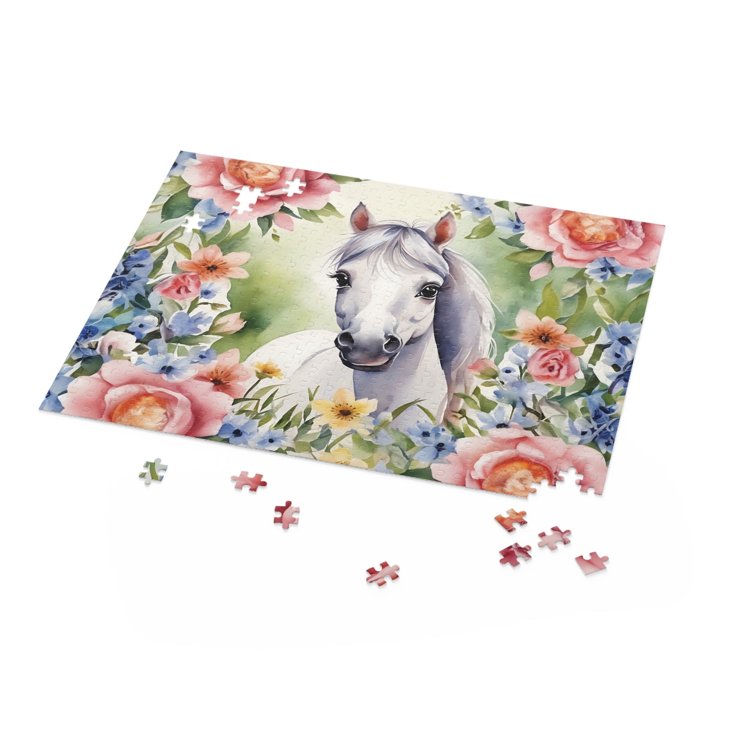 Personalised/Non-Personalised Puzzle, Horse (120, 252, 500-Piece)