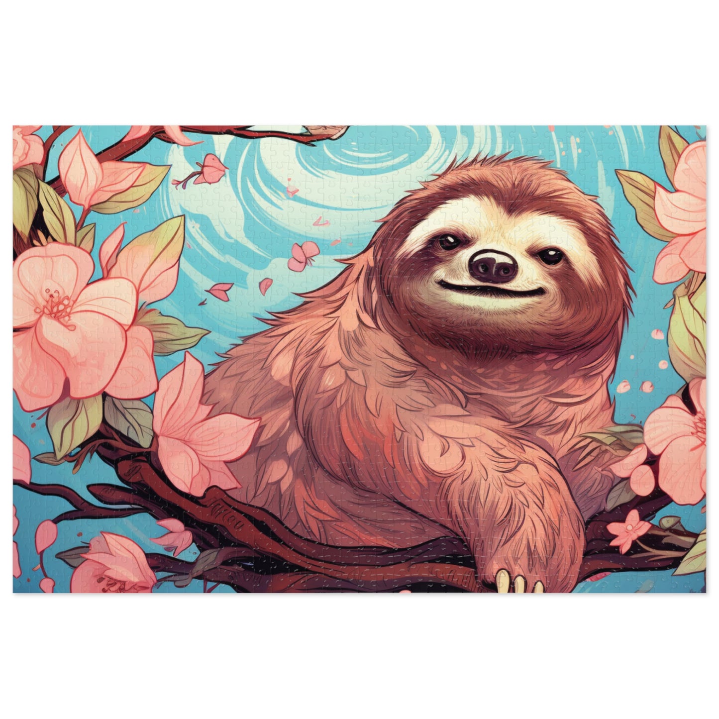 Jigsaw Puzzle, Sloth, Personalised/Non-Personalised (30, 110, 252, 500,1000-Piece)