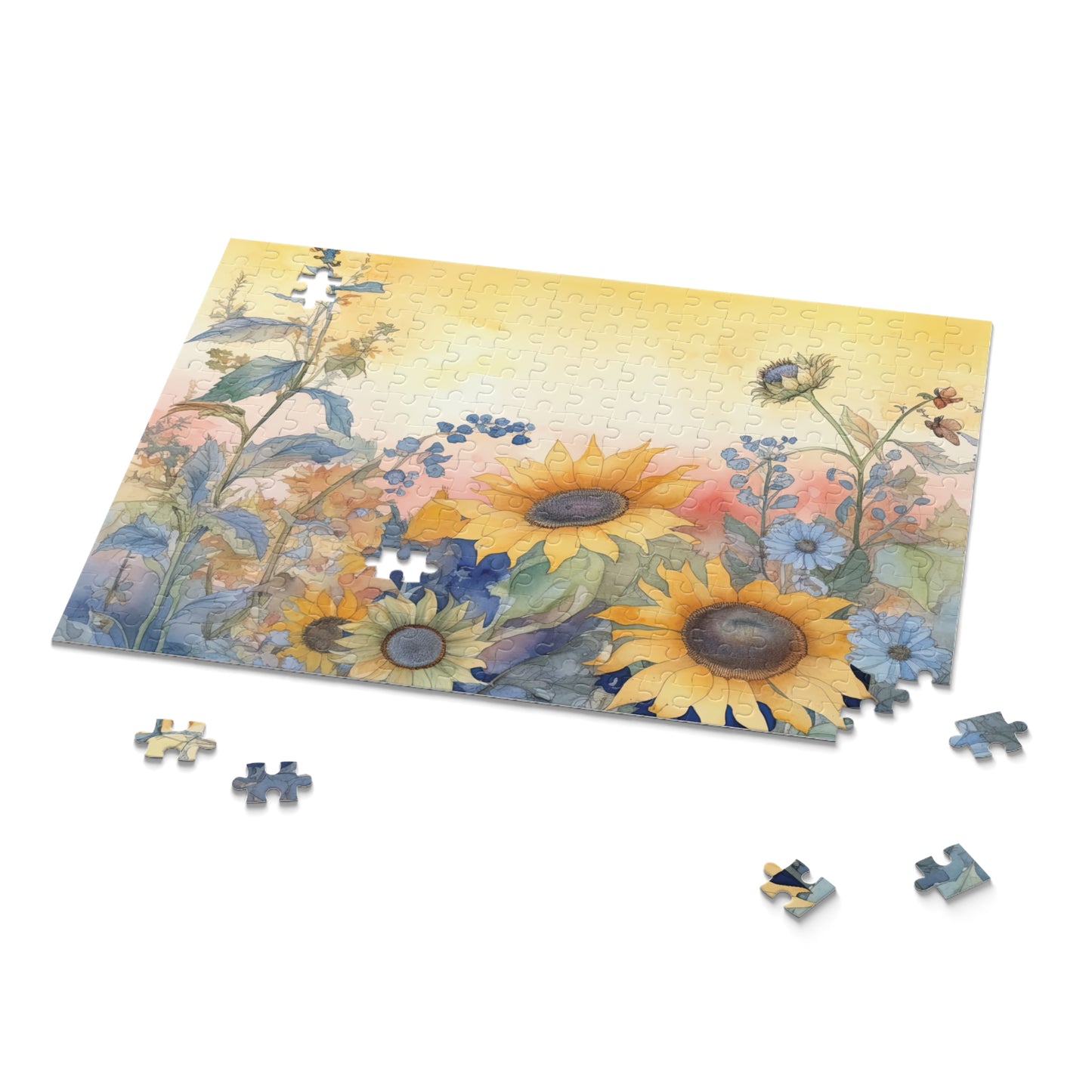 Personalised/Non-Personalised Puzzle, Floral (120, 252, 500-Piece)