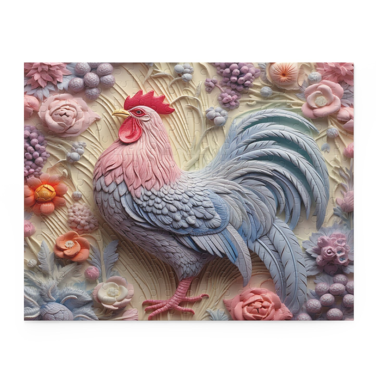 Personalised/Non-Personalised Puzzle, Chicken/Rooster (120, 252, 500-Piece)