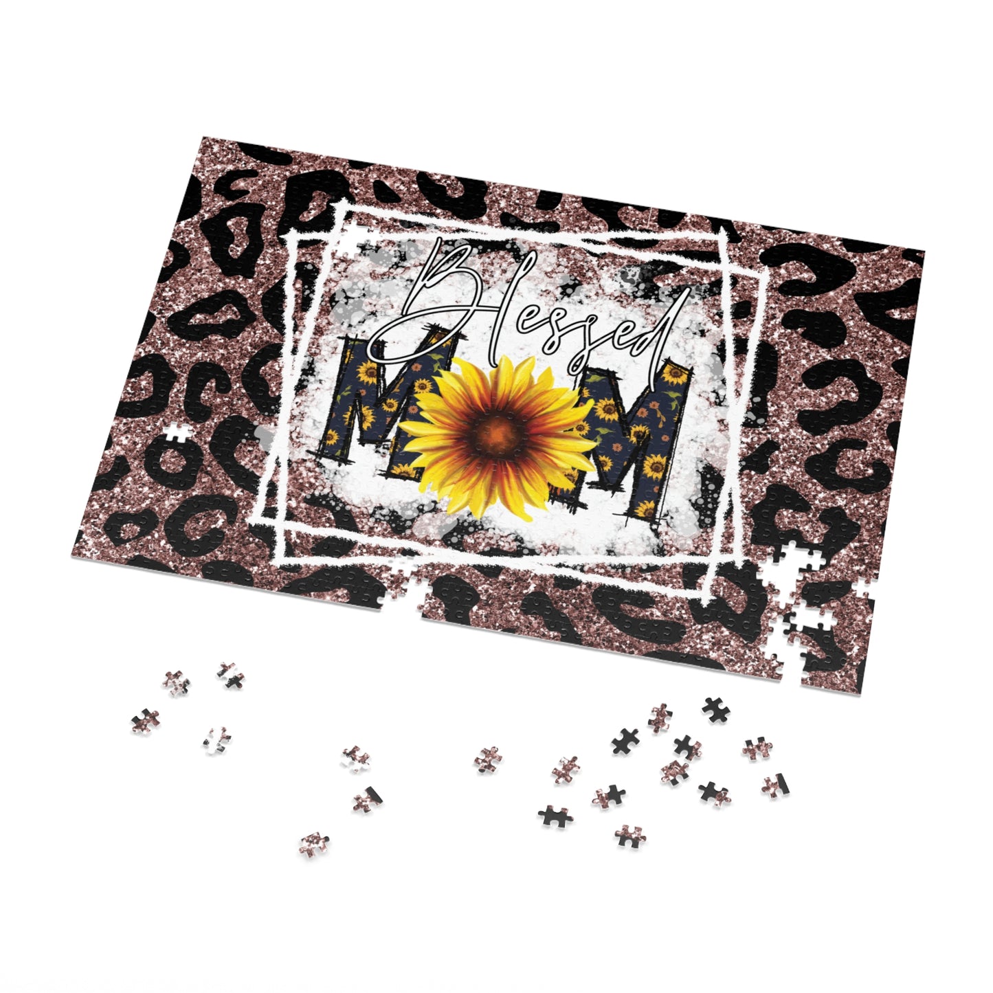 Jigsaw Puzzle, Sunflower, Mom, Personalised/Non-Personalised (30, 110, 252, 500,1000-Piece)