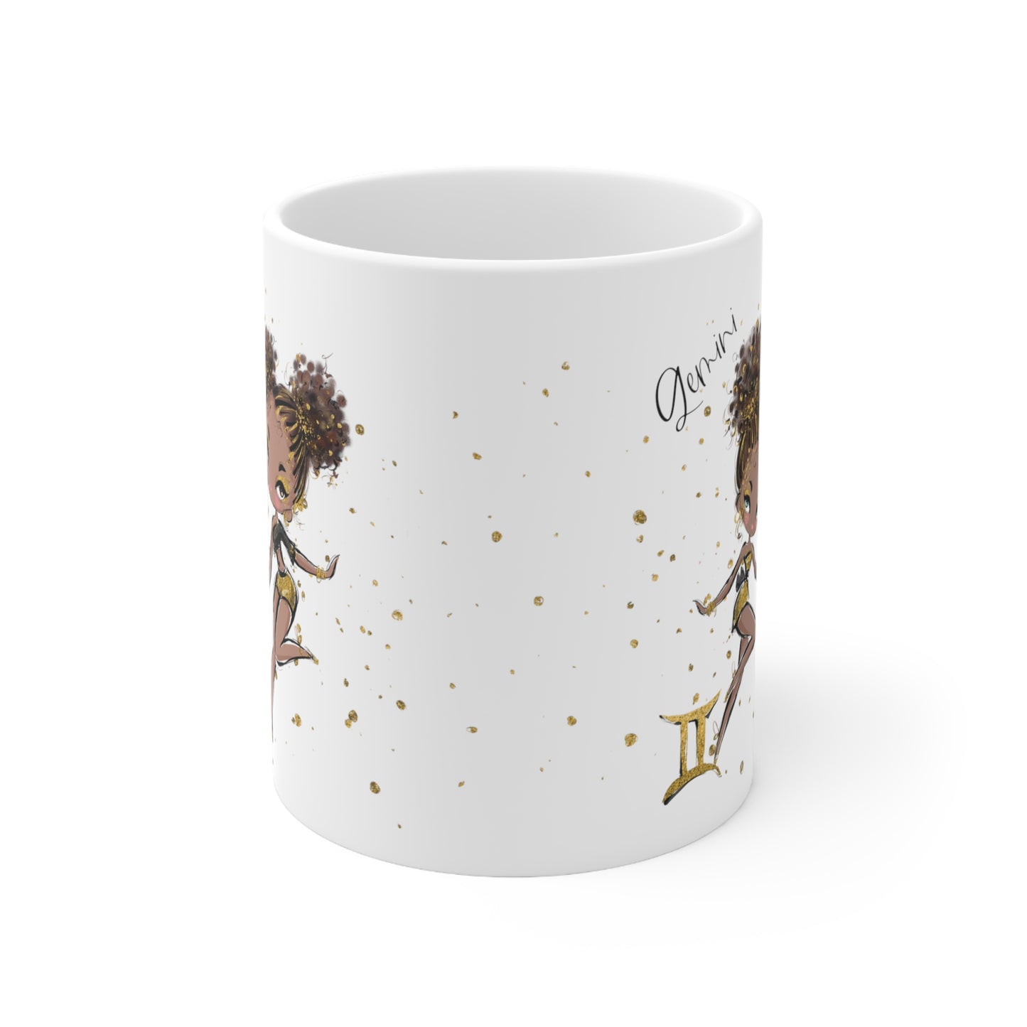 Personalised/Non Personalised Zodiac Sign, Gemini, Ceramic Mug 11oz