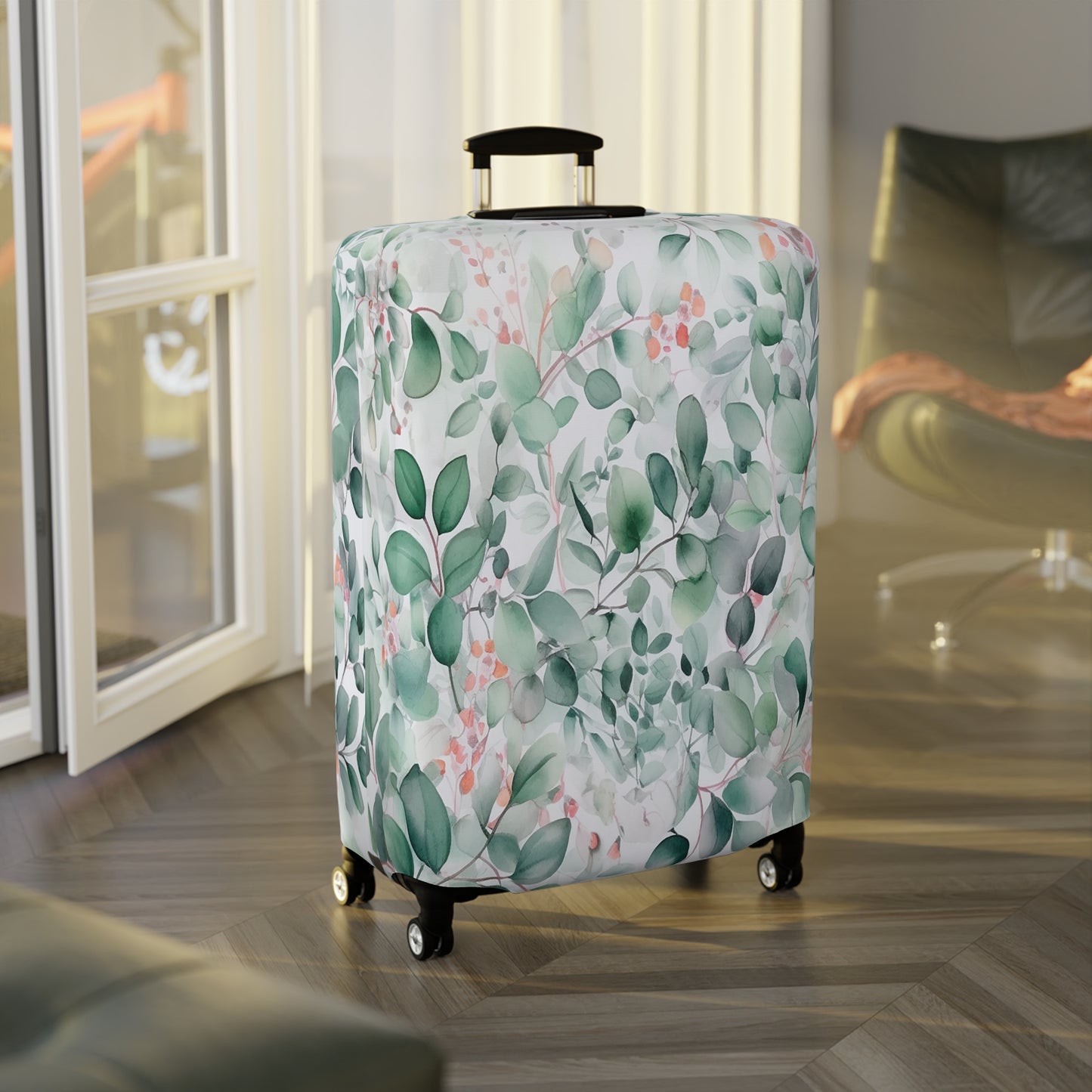 Luggage Cover, Eucalyptus Leaves, awd-344