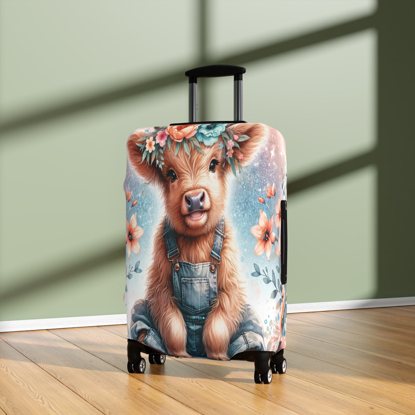 Luggage Cover, Highland Cow, awd-1159