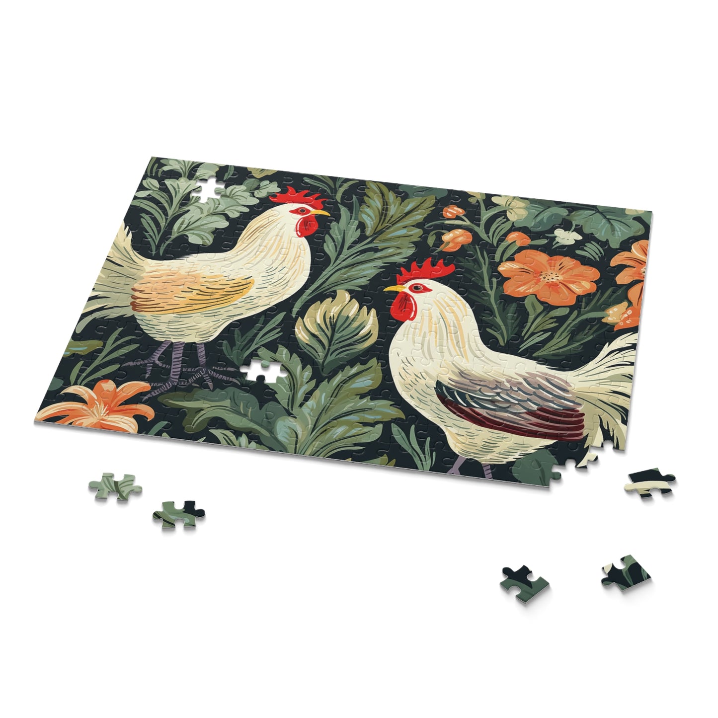 Personalised/Non-Personalised Puzzle, Chickens/Rooster (120, 252, 500-Piece)