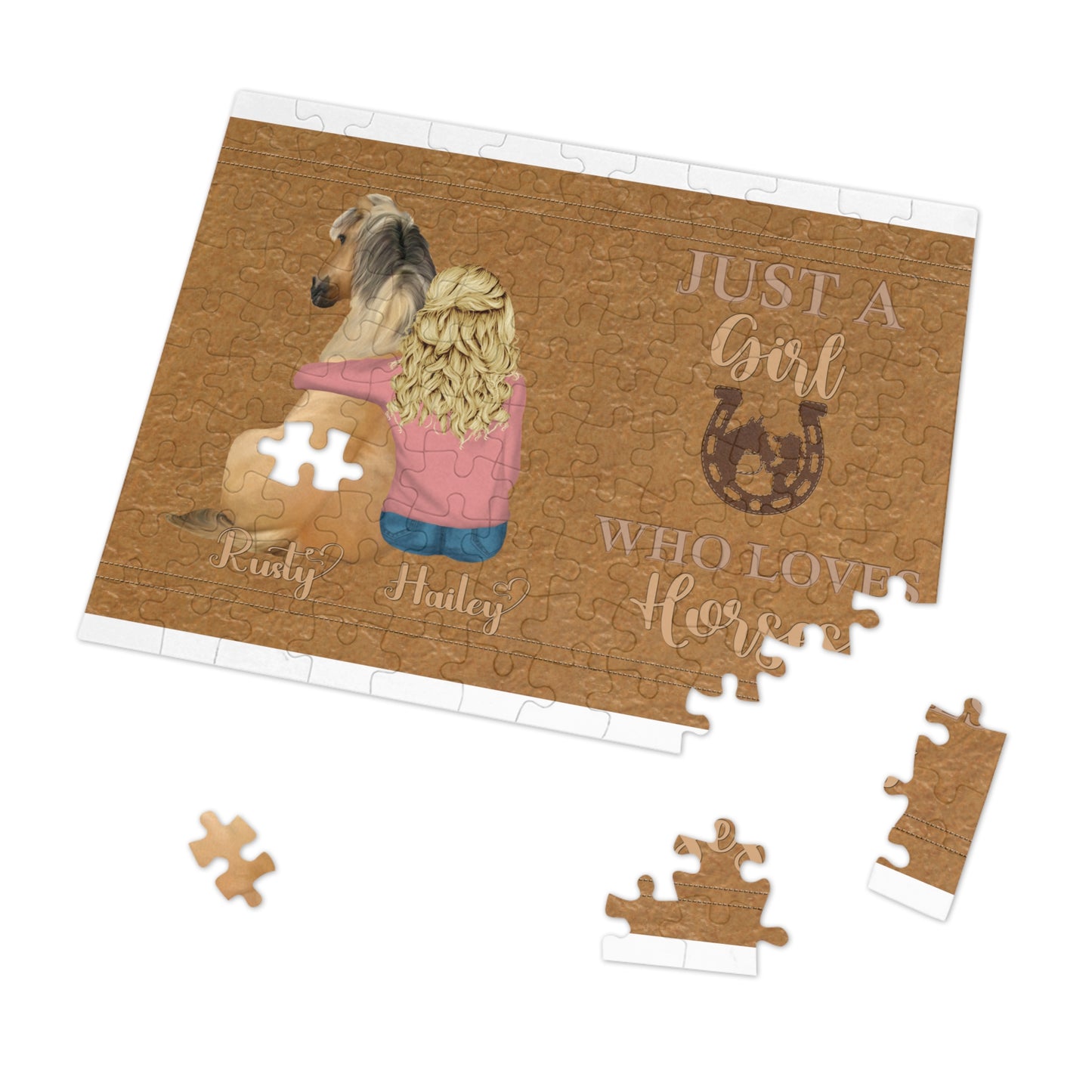 Jigsaw Puzzle, Just a Girl Who Loves Horses (30, 110, 252, 500,1000-Piece)