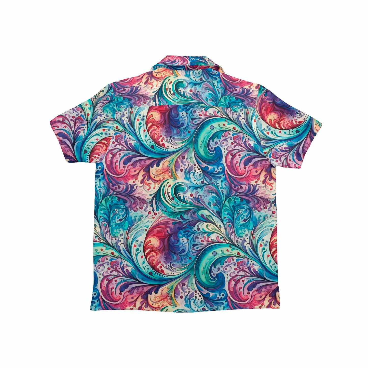 Rainbow Paisley  Little Boys Hawaiian Shirt