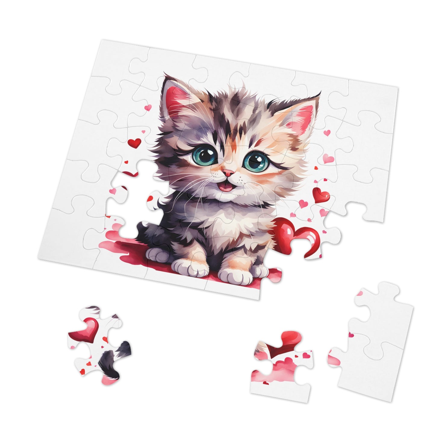 Jigsaw Puzzle, Cat, Personalised/Non-Personalised (30, 110, 252, 500,1000-Piece)