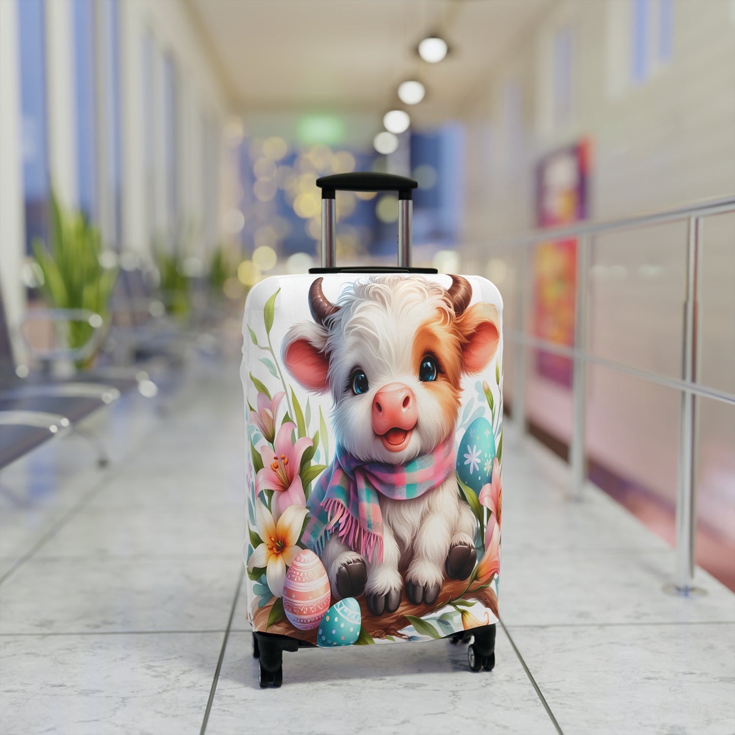 Luggage Cover, Cow, awd-1629