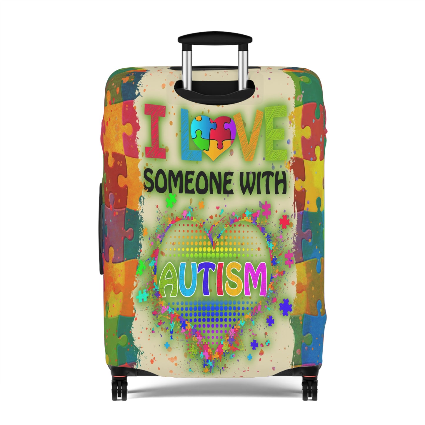 Luggage Cover, I Love someone with Autism, awd-1459b