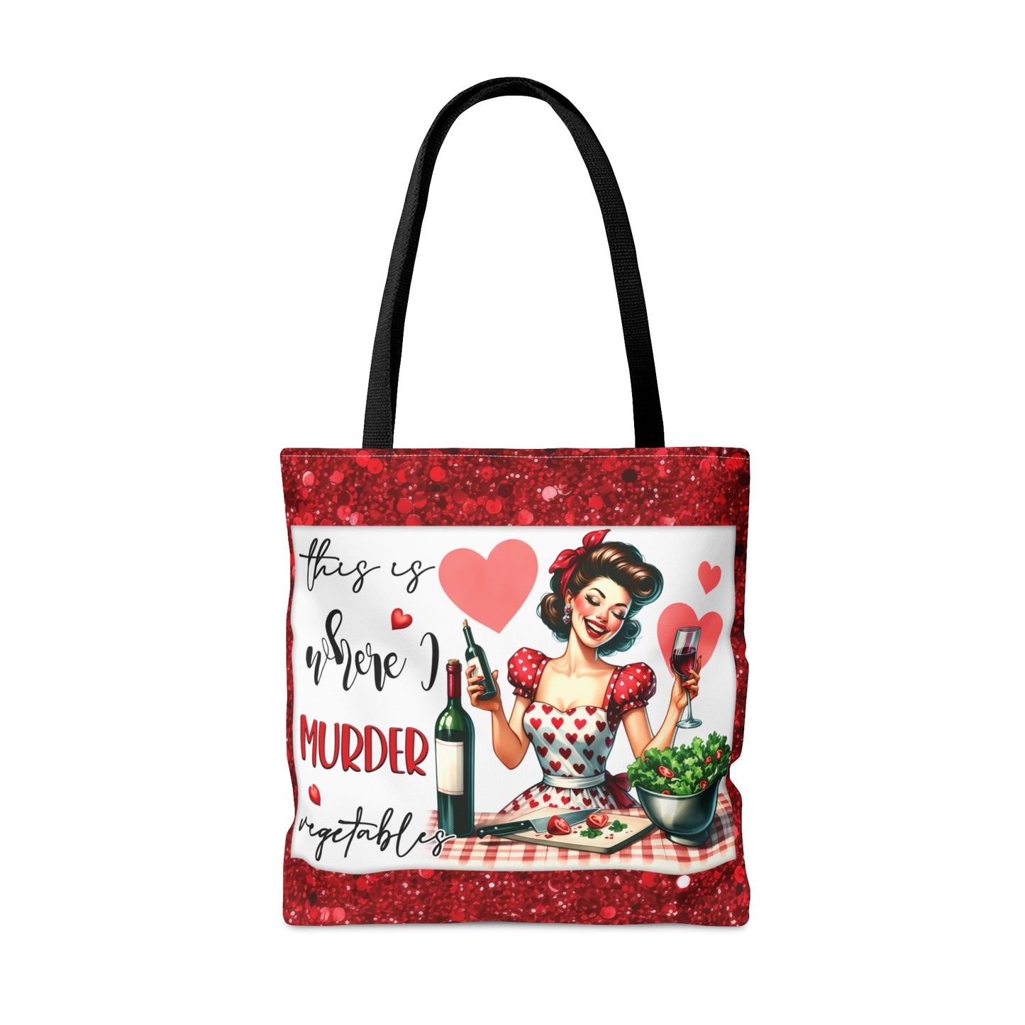 Tote Bag, Retro, This is where I murder Vegetables