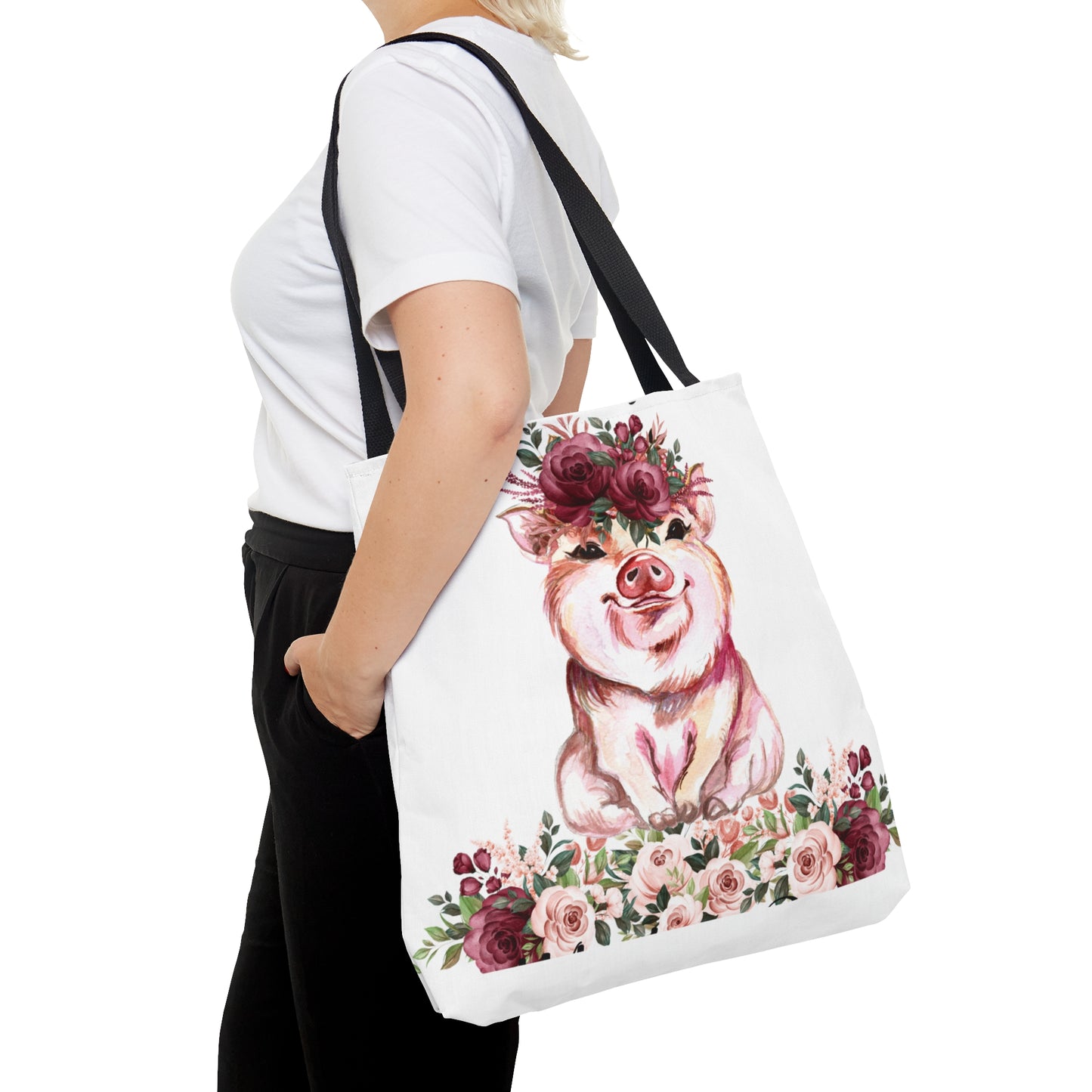 Tote Bag, Pigs, Personalised/Non-Personalised Tote bag