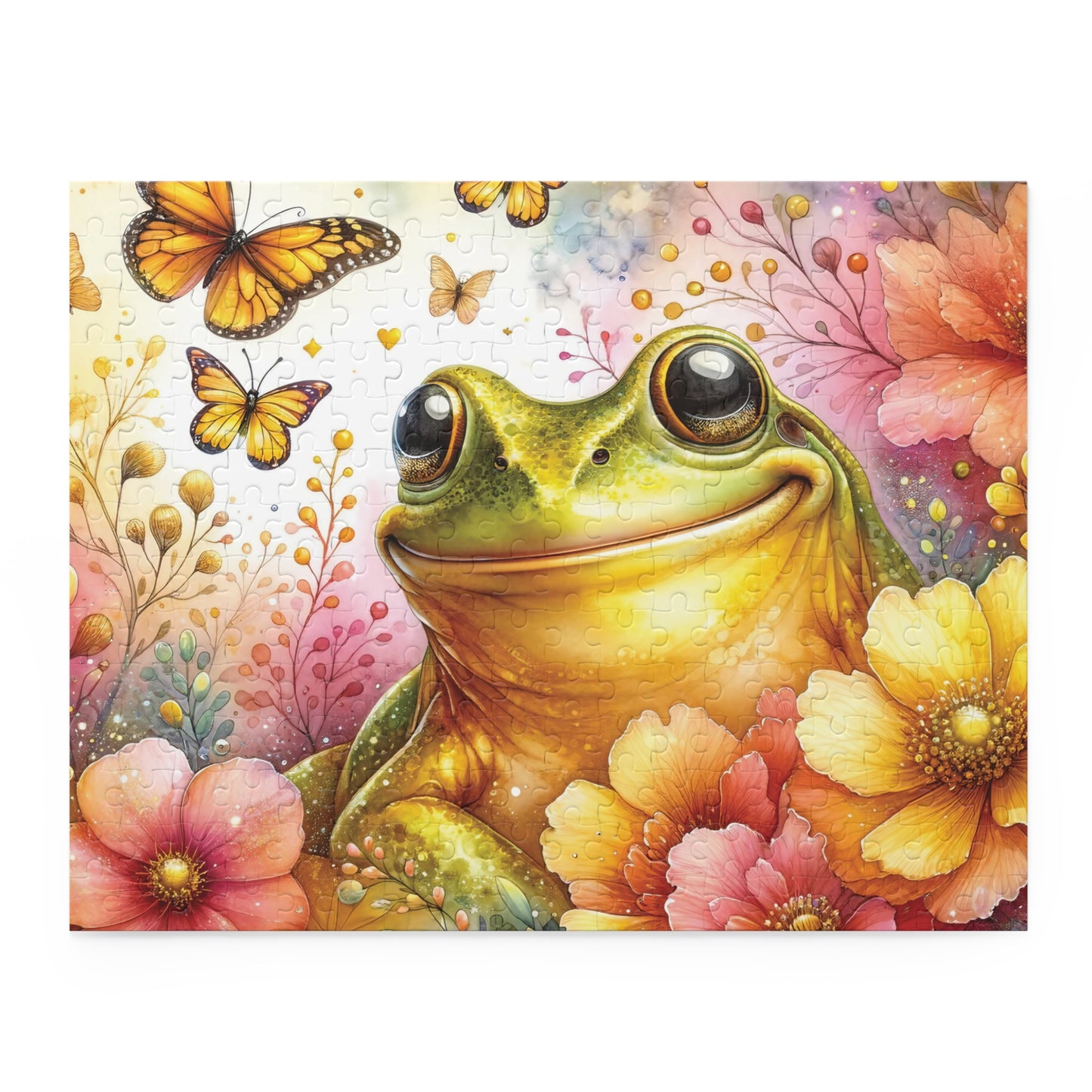 Personalised/Non-Personalised Puzzle, Frog (120, 252, 500-Piece)