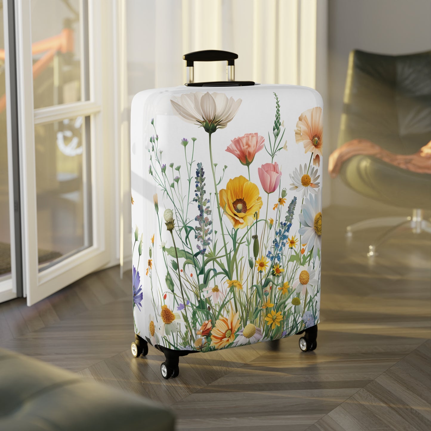 Luggage Cover, Floral, Wildflowers, awd-3042