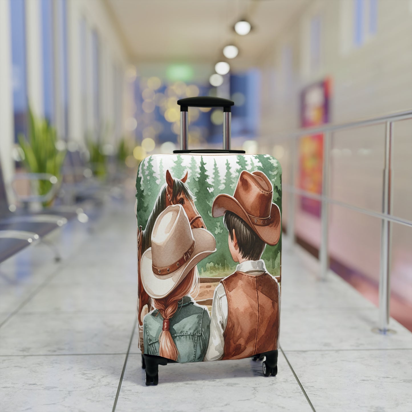 Luggage Cover, Horse, Best friends, awd-1008