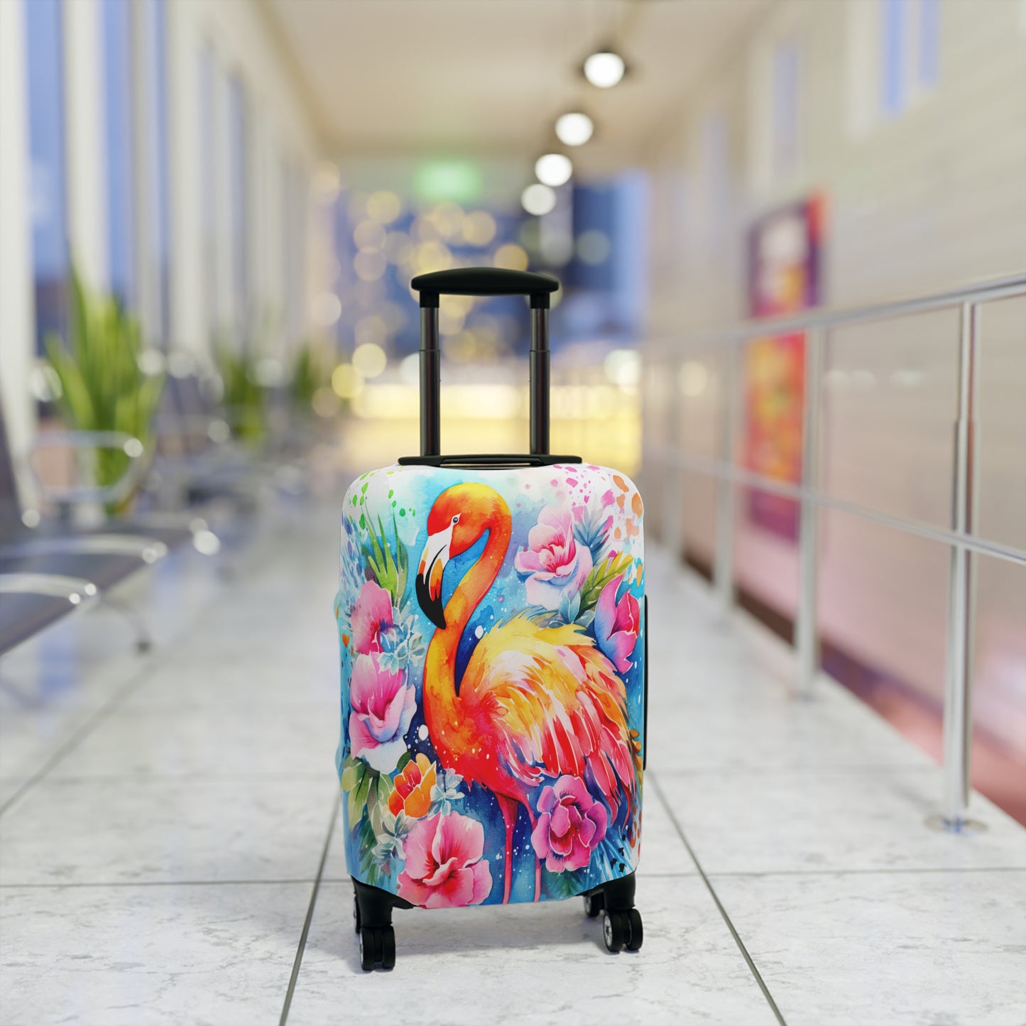 Luggage Cover, Flamingo, awd-242