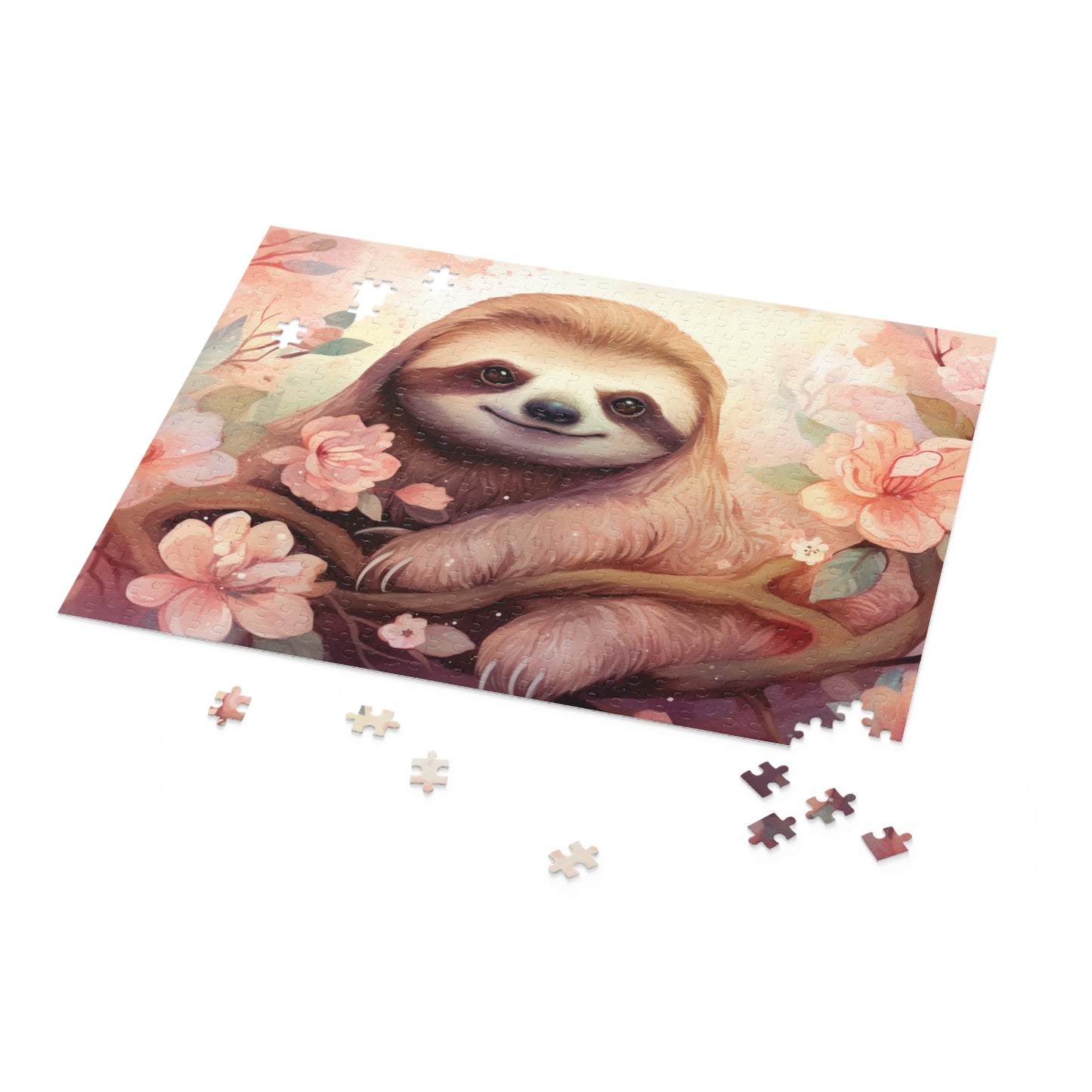 Personalised/Non-Personalised Puzzle, Sloth (120, 252, 500-Piece)