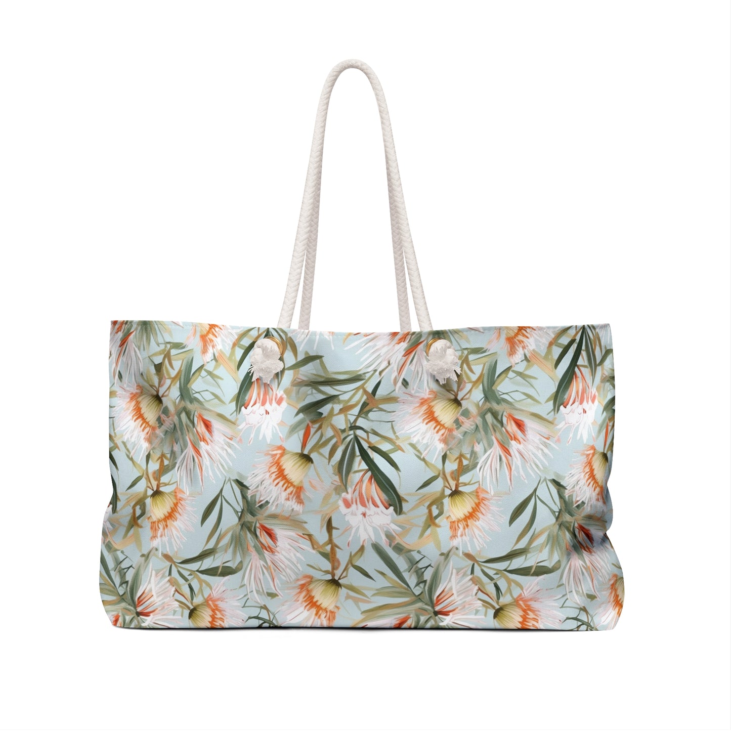 Personalised Weekender Bag, Australian Floral, Large Weekender Bag, Beach Bag, Book Bag