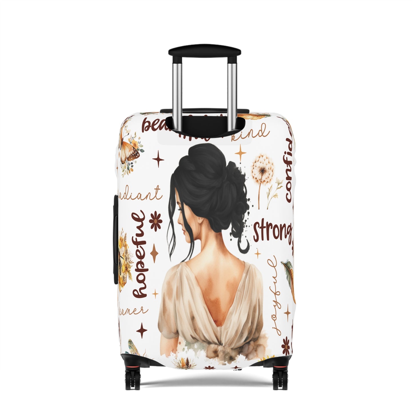 Luggage Cover, Affirmations, Black Hair, awd-502