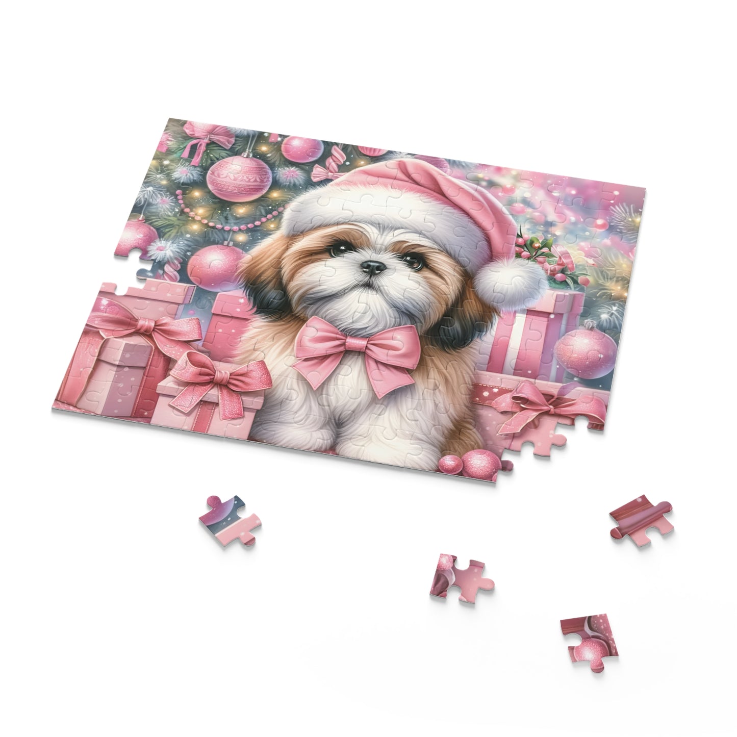 Personalised/Non-Personalised Puzzle, Christmas, Shiatzu (120, 252, 500-Piece)