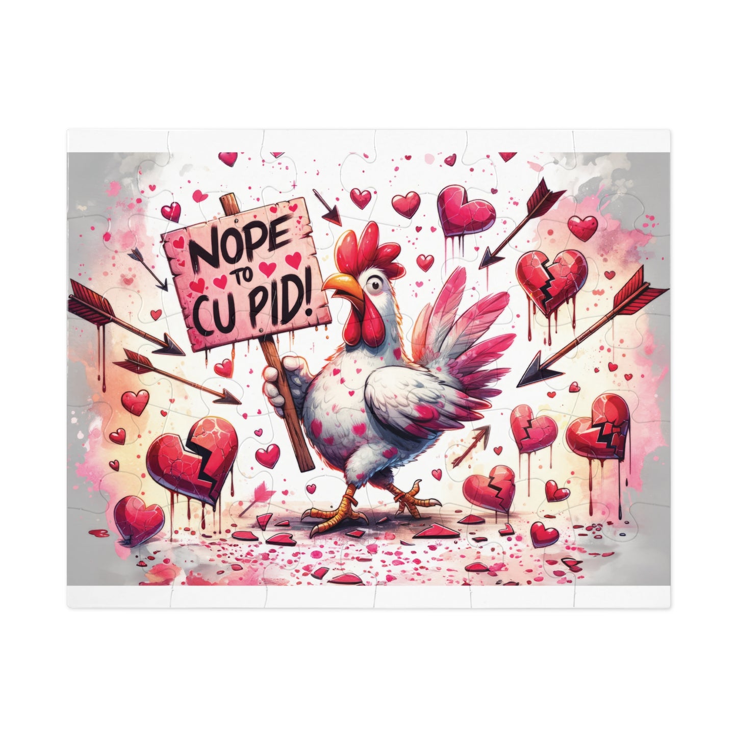 Jigsaw Puzzle, Chickens/Rooster, Personalised/Non-Personalised (30, 110, 252, 500,1000-Piece)