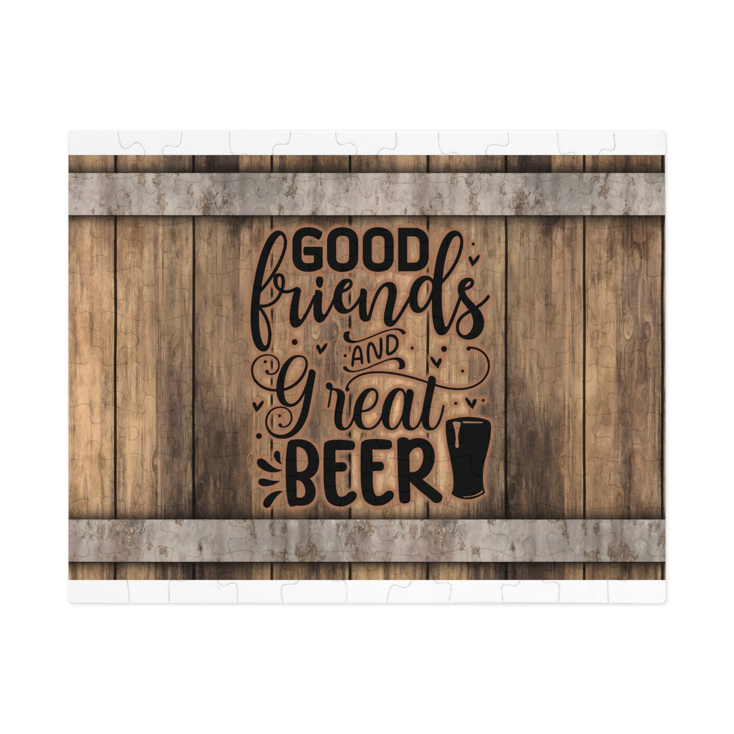 Puzzle, Good Friends Great Beer, Personalised/Non-Personalised (30, 110, 252, 500,1000-Piece) awd-567