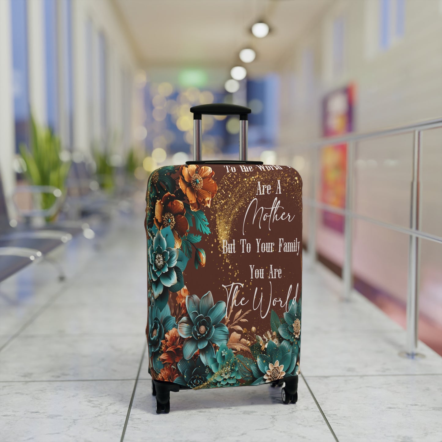 Luggage Cover, To the world you are a mother but to your family you are the world, awd-1708