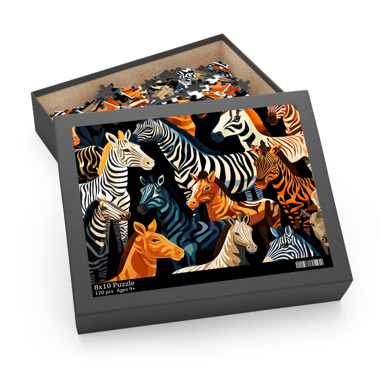 Personalised/Non-Personalised Puzzle, Zebra (120, 252, 500-Piece)