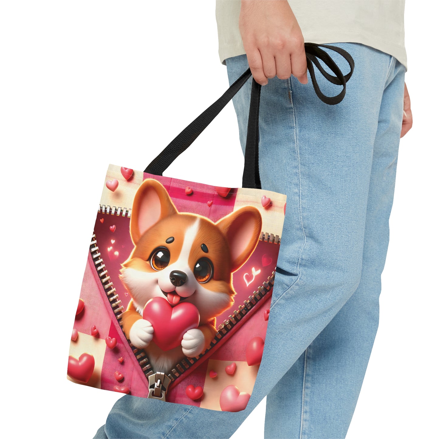 Tote Bag, Cute Dog, Personalised/Non-Personalised Tote bag