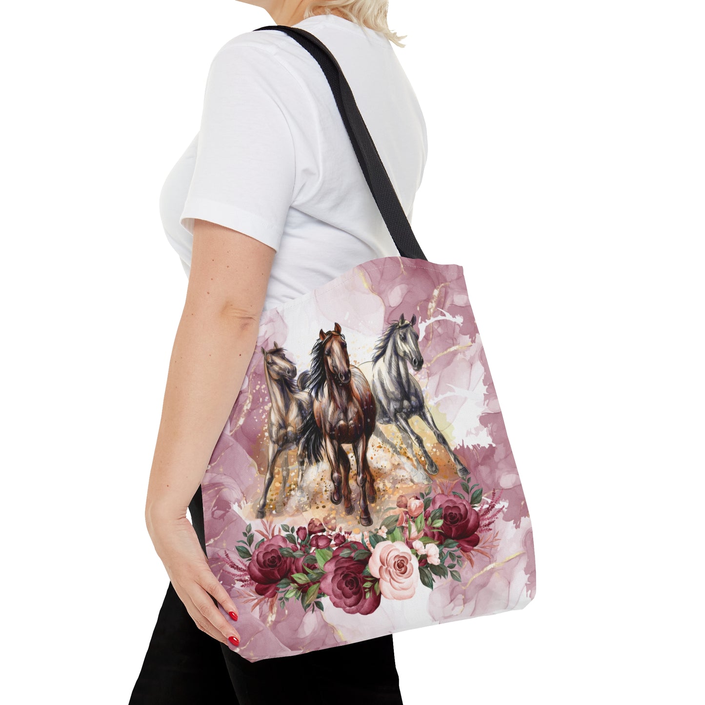 Tote Bag, Horses, Personalised/Non-Personalised Tote bag