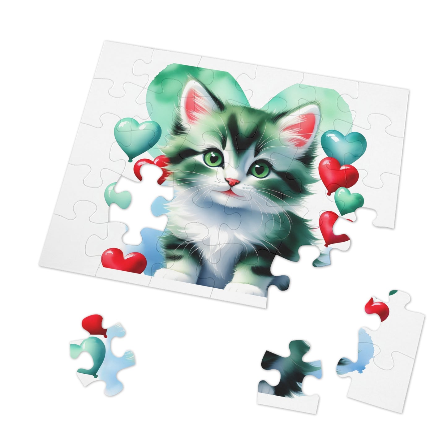 Jigsaw Puzzle, Cat, Personalised/Non-Personalised (30, 110, 252, 500,1000-Piece)