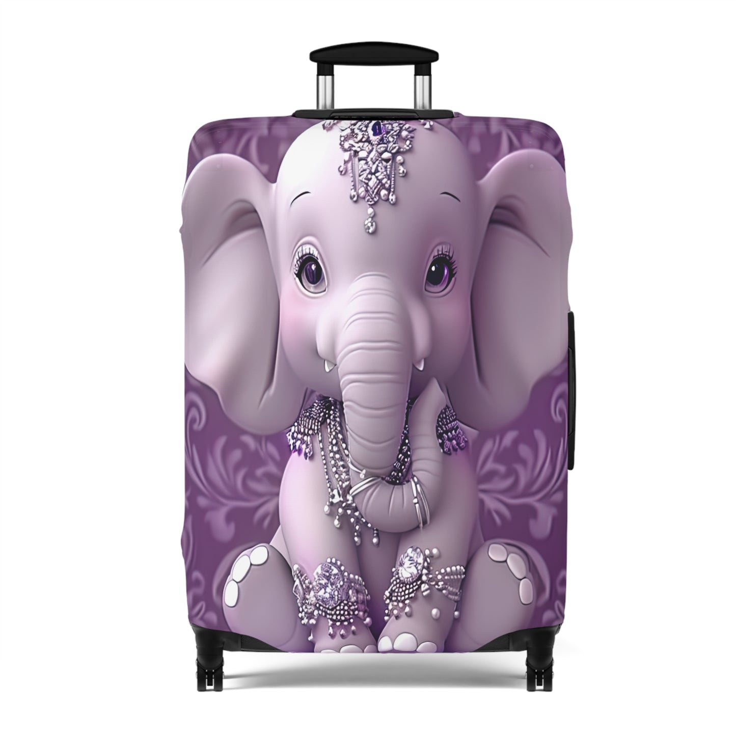 Luggage Cover, Purple Elephant, awd-1415