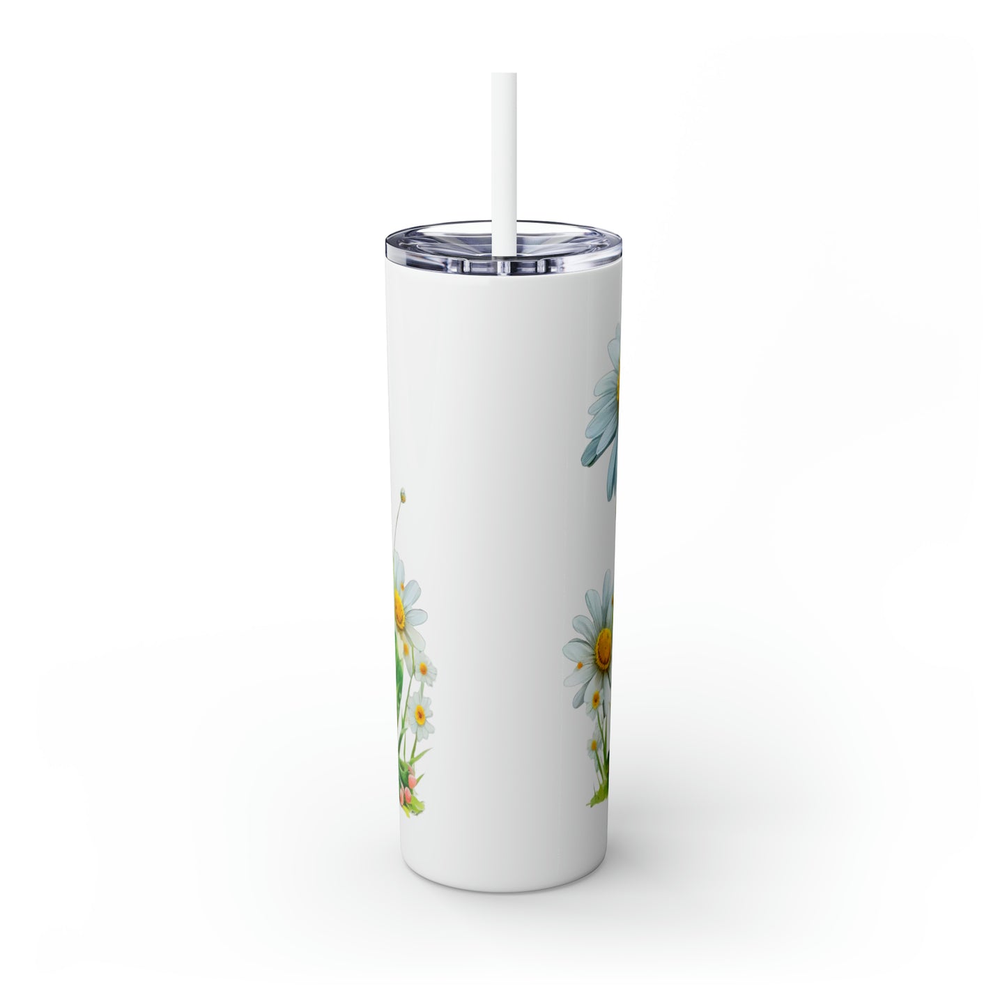 Skinny Tumbler with Straw, 20oz, Frog, awd-539