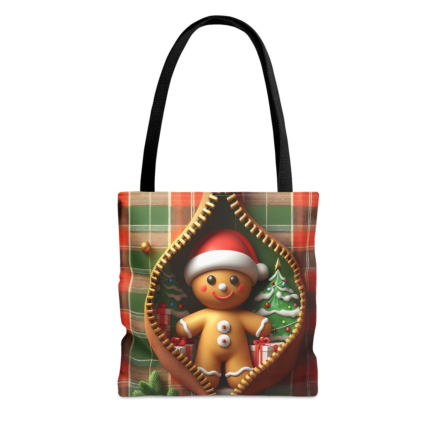 Tote Bag, Christmas, Gingerbread Man