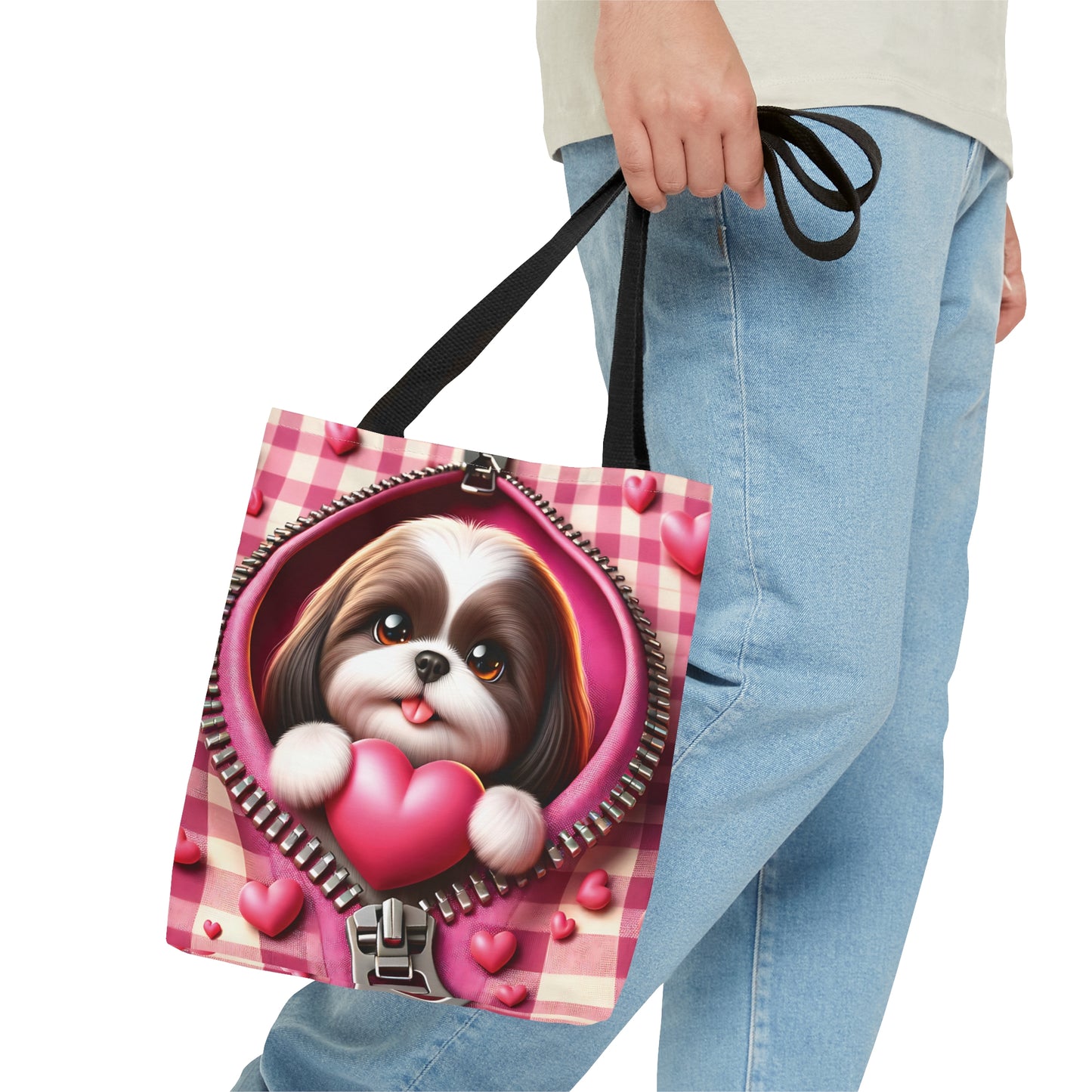 Tote Bag, Cute Dog, Personalised/Non-Personalised Tote bag