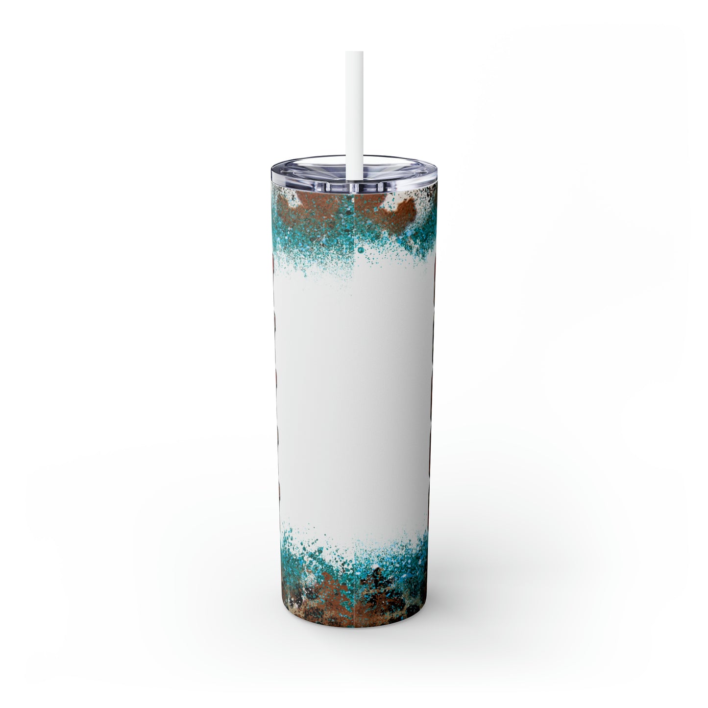 Skinny Tumbler with Straw, 20oz Football, Gameday